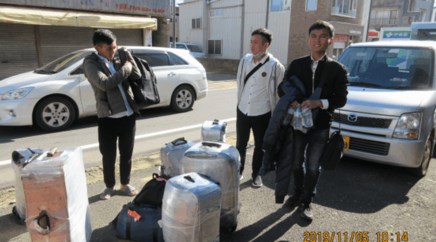 43期生 3名の技能実習生が入国